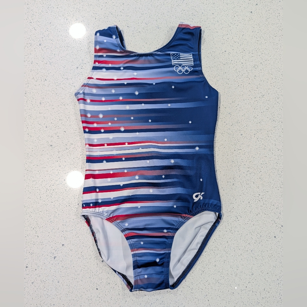OFFICIAL TEAM USA Competition GK Elite Gymnastics Leotard Small OLYMPIC REPLICA